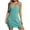 01 Light Blue, variant on YueHuiYing Women's Swim Cover-Up Sleeveless Deep V Beach Dress Side Slit Vacation Swim Dress Solid Color Dress