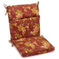 thumbnail image 1 of 19-inch by 40-inch Spun Polyester Outdoor Squared Seat/Back Chair Cushion - Passion Ruby, 1 of 1