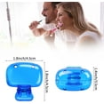 thumbnail image 2 of 4 Pack Travel Toothbrush Head Covers Toothbrush Protector Cap Brush Pod Case Protective Portable Plastic Clip for Household Travel, Camping, Bathroom, School, Business, 2 of 8