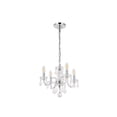 thumbnail image 1 of Elegant Lighting Rococo 15" 4 Light Royal Crystal Chandelier in Chrome, 1 of 6