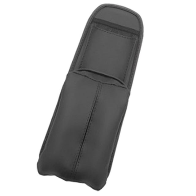 Appui-tête de Voiture Sac de Rangement Suspendu Boîte de Tissu avec Sangles Fixes PU Multifonctions Noir