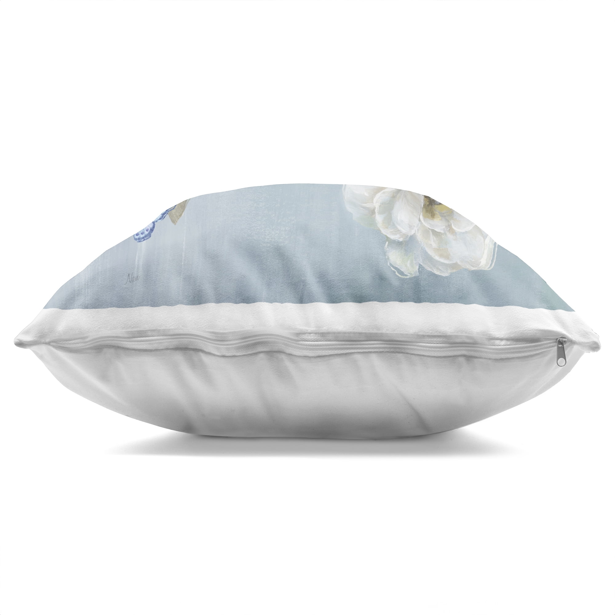 Stupell Industries Blue Bird Tranquility Decorative Printed Throw Pillow, design by Nan, 18 x 7 x 18