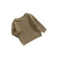 thumbnail image 2 of Newborn Baby Girls Boys Knitted Sweater Long Sleeve Sweatshirt Warm Crewneck Tops Autumn Winter Outfits, 2 of 7