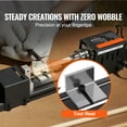 thumbnail image 3 of VEVOR Mini Lathe Machine 2.76'' x 6.3'' 24 V 96 W DIY Tools 7 Speeds comes with complete accessories, 3 of 9