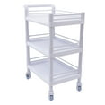 thumbnail image 5 of Miumaeov 3 Tier Medical Trolley Dental Lab Salon Mobile Rolling Cart High Quality ABS, 5 of 9