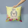thumbnail image 2 of Easter Eggs Design Dog Art Fabric Decorative Pillow, 2 of 4