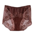 thumbnail image 4 of YDLCAFD Womens Fashion Lace Panties Large Size Sexy Mid Waist Belly Control Lift Briefs, 4 of 5