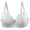 White, variant on Women's Push Up Lace Bra Front Closure Bras Posture Full Coverage Comfortable Breathable Underwire Unlined Back Support Plunge Seamless Bra