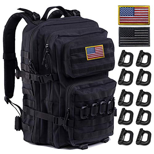 TACTICAL COMPACT MOLLE SYSTEM BACKPACK BLACK!!SHOWER RESISTANT-WHILE STOCKS LAST 