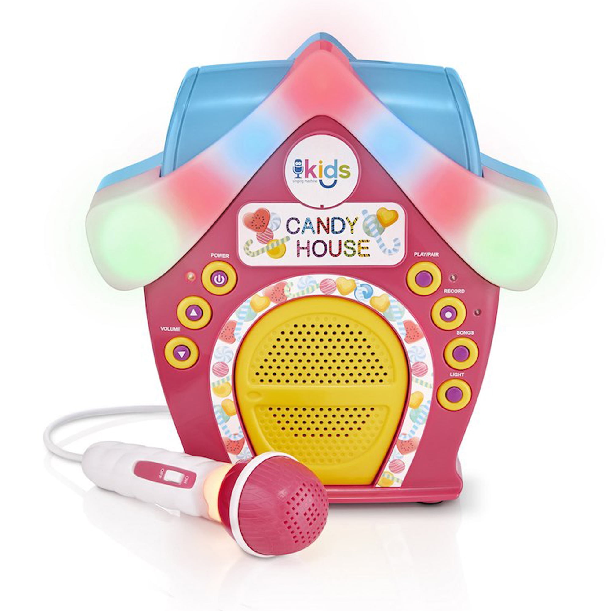 Singing Machine Kids Candy House Portable Bluetooth SingAlong