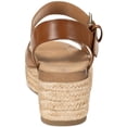 thumbnail image 3 of Style & Co. Womens Emberr Faux Leather Slingback Flatform Sandals, 3 of 3