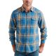 thumbnail image 1 of Lucky Brand Mens Santa Fe Western Button Up Camisa, Azul, X-Large, 1 of 1