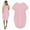 Pink, variant on CALAFEBILA Female Midi Dress Exquisite Short Sleeve Crew Neck Solid Slimming Belly Pocket Casual Sundress Knee-Length Dress