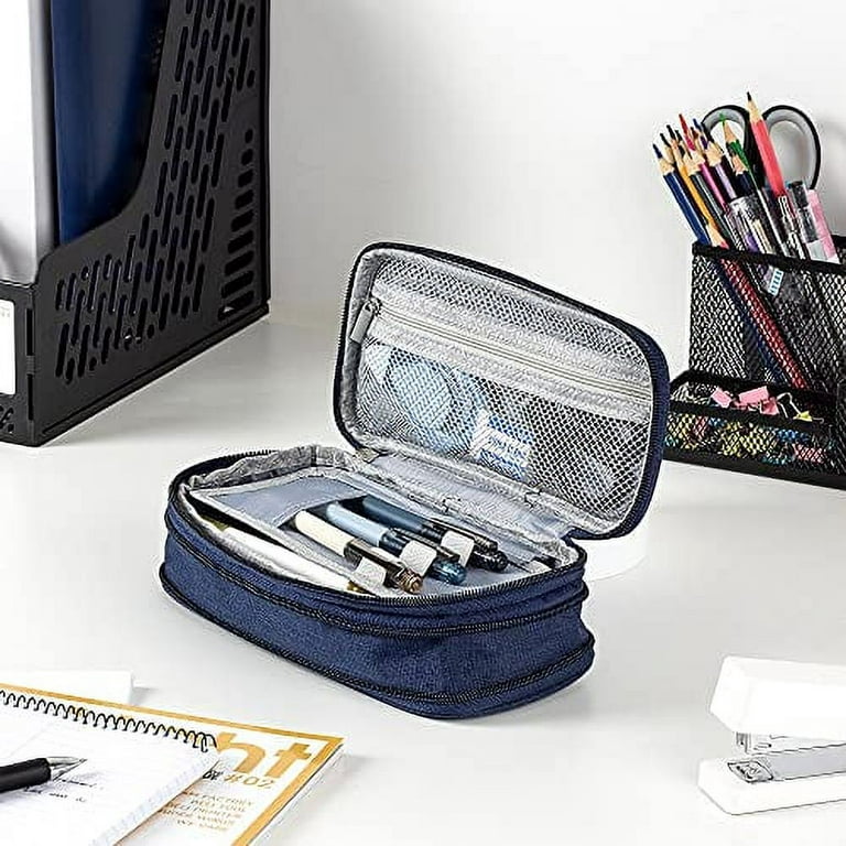Taicanon Foldable Pencil Case Big Capacity Pencil Pouch Large Pencil Bag Makeup Bag for Teen Students, H04