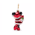 thumbnail image 2 of Disney Parks Santa Minnie Glitter Glass Christmas Ornament New with Tag, 2 of 5