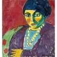thumbnail image 2 of Alexej von Jawlensky 20x21 Gold Ornate Framed and Double Matted Museum Art Print Titled - Female Head, Helene (1913), 2 of 4
