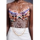 thumbnail image 4 of Vestido halter sin mangas Rosi de Bellabarnetten con cadena de borlas, 4 of 5