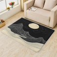 thumbnail image 2 of Mountain Rugs for Bedroom - Mountain Rug & Home Decor, Moon Black and White Rugs for Entryway, Washable Rugs, 3x5 Area Rug, Non Slip Small Indoor Door Mat, Abstract Carpet & Room Decorations, 2 of 7