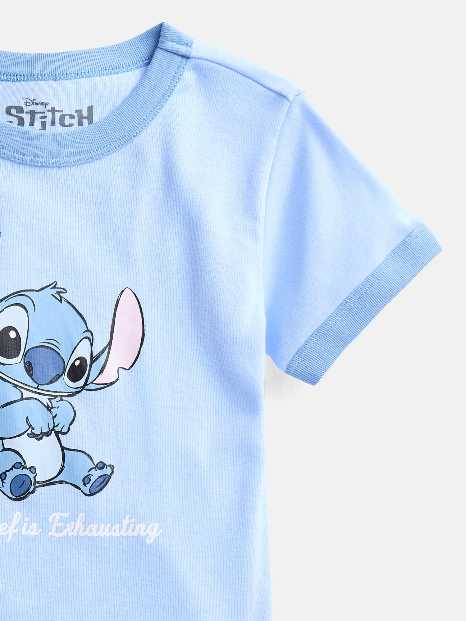 Lilo and Stitch Girls Mischief Graphic Ringer T-Shirt, Sizes 4-16