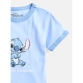 thumbnail image 3 of Lilo and Stitch Girls Mischief Graphic Ringer T-Shirt, Sizes 4-16, 3 of 3