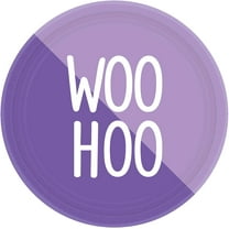 Woo Hoo Purple Two-Tone Theme Party 7" Dessert Plates