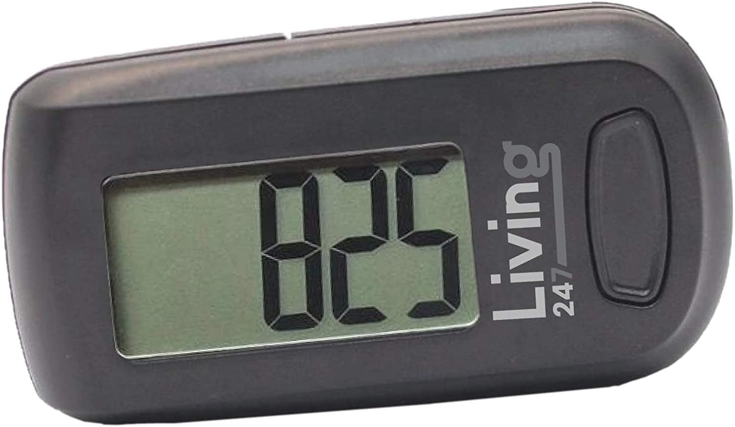 Living247 FitStep 3D Pedometer for Seniors, Easy to Use One Button Step Counter Counts Steps