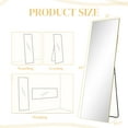 thumbnail image 2 of 64"x21" Full Length Mirror Standing Rectangle Floor Mirrors Body Dressing Wall-Mounted Mirror, Gold, 2 of 8