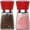Red, variant on Salt and Pepper Grinder Set,Pepper Mill & Salt Mill with Adjustable Coarseness,Refillable Pepper Mill Set Short Glass Shakers with Adjustable Coarseness for Peppercorn,Sea Salt or Spice Mills,Red