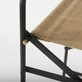 thumbnail image 3 of Tan Leather Director's Chair Bar Stool, 3 of 9