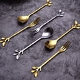 thumbnail image 4 of Stainless Steel Dessert Server Fork Set Golden 12Pcs 4.76Inch, 4 of 7
