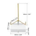 thumbnail image 2 of Uxcell 2.4" x 2.4" x 1" Acrylic Display Stands, Display Easel Holder Brass Arm, Clear, 2 of 6