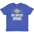 thumbnail image 3 of Inktastic Salt Lake City Utah Mountains Youth T-Shirt, 3 of 5