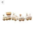 thumbnail image 1 of Wooden Christmas Train  Decorative Visual Effect Christmas Decoration Small Train for Living Room, 1 of 11
