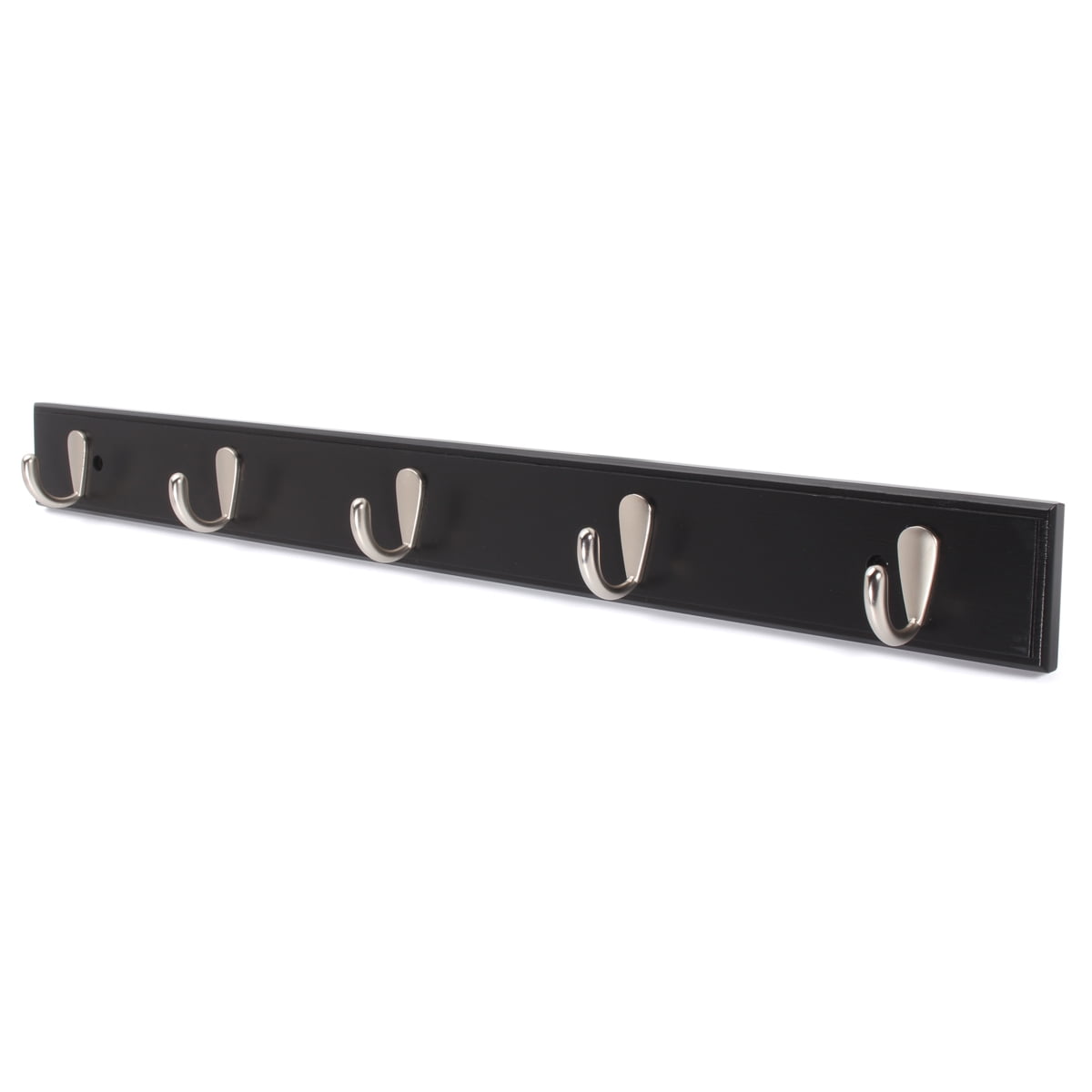 4 5 Metal Hook Wall Mount Bamboo Hanging Coat Rack Hanger Clothes Holder For Entryway Foyer Hallway Bathroom Bedroom
