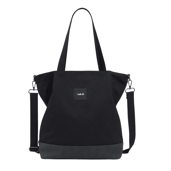 Bolso Lab.G De Mano Lona Cercanías Alta Capacidad Para Mujer NEGRO