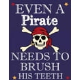 thumbnail image 2 of Greene, Taylor 15x18 White Modern Wood Framed Museum Art Print Titled - PIRATE MUST BRUSH, 2 of 4