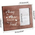 thumbnail image 2 of 1PC Memorial Picture Frame The Love Between Mother and Daughter/Son Lasts Forever Rectangle Photo Frame with Word for Mother's Day Graduation Birthday Gift, 2 of 9