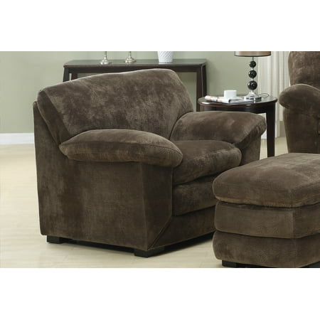 Emerald Home Devon Mocha Accent Chair with 8 Way Hand Tied Springs And Easy Clean Microfiber (Best Way To Clean A Tie)