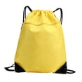 thumbnail image 3 of Tachiuwa Drawstring Backpack Knapsack Waterproof Adjustable Double Shoulder Pack Swimming Yellow, 3 of 9