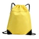 thumbnail image 3 of Mochila con cordón, bolsa de baloncesto, mochila de gran capacidad, bolsa de natación, mochila deportiva con cordón para gimnasio, senderismo, viajes Amarillo, 3 of 8