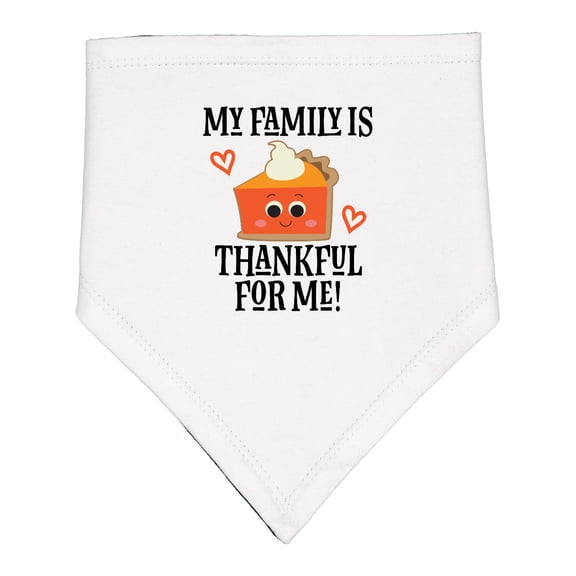 Inktastic Thanksgiving Thankful Family Baby Bandana Bib