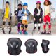 thumbnail image 5 of Advancent 6 unids/set hombres mujeres patinaje equipo de protección conjunto monopatín hielo rodillo coderas muñequera niño ciclismo montar Ropa Deportiva, Zapatos negro rojo L, 5 of 6