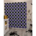thumbnail image 4 of Purple Morocco Textures Halloween Shower Curtain Set ，Waterproof Fabric Shower Curtains Shower Curtains for Bathroom,Bathroom Decor 36"x72", 4 of 6
