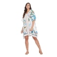 thumbnail image 2 of Women Plus Size Short Tunic Dress for Women Casual Polyester Short Caftan Dress Ladies Kimono Beach Cover-Ups Kaftan Online By Oussum, 2 of 3