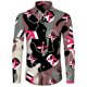 thumbnail image 3 of Camisa de primavera y otoño más nueva para hombre, camiseta de manga larga con estampado 3D de camuflaje, camisa informal con cuello vuelto y botones, camiseta para hombre y mujer, 3 of 5