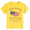 thumbnail image 5 of mgoYE 250th Anniversary Gifts Tee Girls 4th of July Shirt Girls Boys 250 Years American Anniversary Shirt(Yellow,7-8 Years), 5 of 5