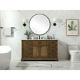thumbnail image 6 of Elegant Decor Americana 60" Aluminum Alloy Single Bathroom Vanity in Driftwood, 6 of 8
