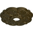 thumbnail image 3 of Ekena Millwork 18"OD x 3 1/2"ID x 1 1/2"P Rotherham Ceiling Medallion (Fits Canopies up to 3 1/2"), Hand-Painted Brass, 3 of 6