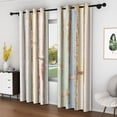 thumbnail image 4 of Lfeey Blackout Curtains, Top Grommets for Bedroom/Living Room, Vintage Brown, 42x84 inch, Set of 2, 4 of 6