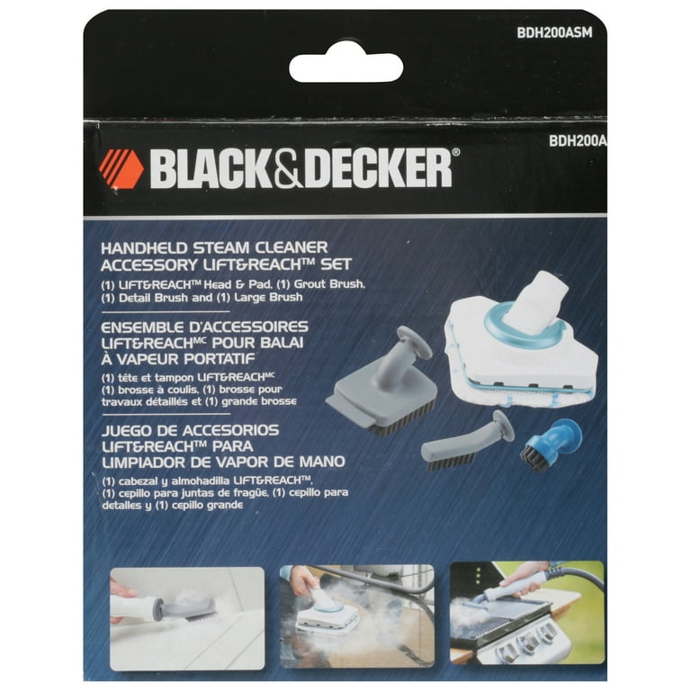  BLACK+DECKER BDH200ASM Lift and Reach Steam Mop Accessory  Brush Kit - Handheld Steam Cleaners